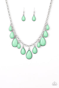 Paparazzi Necklace - Jaw-Dropping Diva - Green