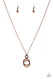 Paparazzi Necklace - Timeless Trio - Copper