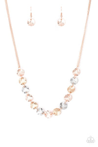 Paparazzi Necklace - Simple Sheen - Rose Gold
