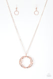 Paparazzi Necklace - Millennial Minimalist - Rose Gold