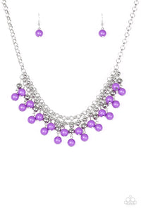 Paparazzi Necklace - Friday Night Fringe - Purple