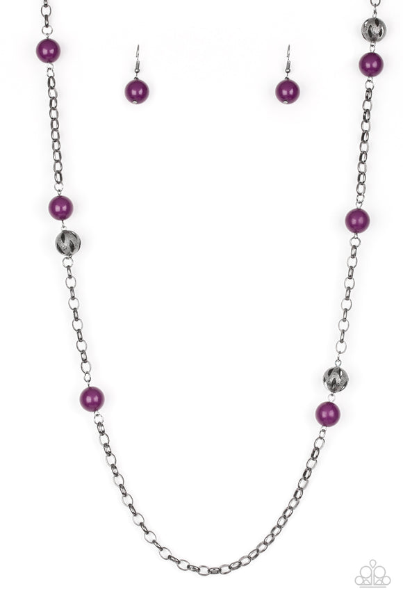 Paparazzi Necklace - Fashion Fad - Purple