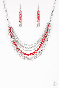 Paparazzi Necklace - Color Bomb - Red