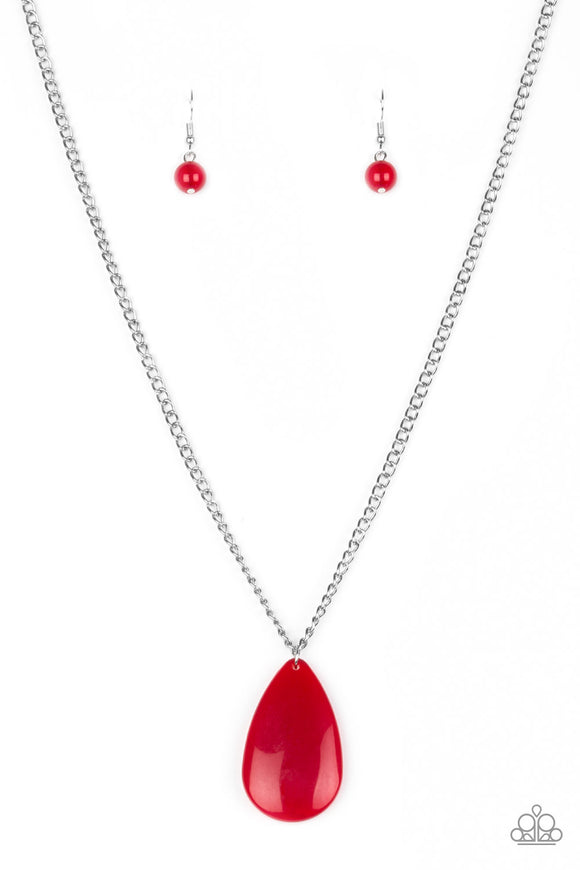 Paparazzi Necklace - So Pop-YOU-lar - Red