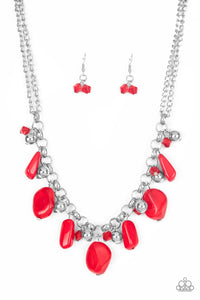 Paparazzi Necklace - Grand Canyon Grotto - Red