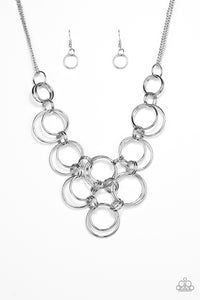 Paparazzi Necklace - Ringing Off The Hook - Silver