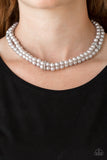 Paparazzi Necklace - Put On Your Party Dress - Silver Choker