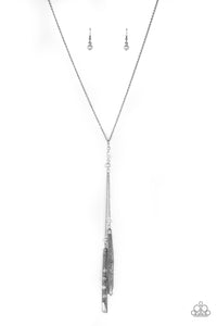 Paparazzi Necklace - Timeless Tassels - White