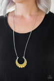 Paparazzi Necklace - Count To Zen - Yellow