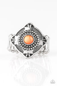 Paparazzi Ring - Four Corners Fashion - Orange