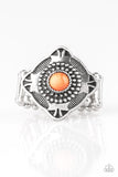Paparazzi Ring - Four Corners Fashion - Orange