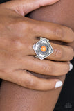 Paparazzi Ring - Four Corners Fashion - Orange
