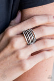 Paparazzi Ring - The STEEL of Night - Silver