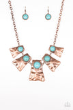 Paparazzi Necklace - Cougar - Copper