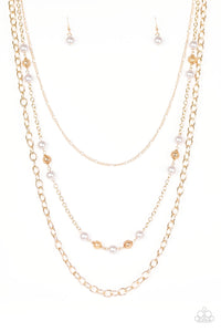 Paparazzi Necklace - Classical Cadence - Gold