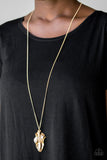 Paparazzi Necklace - Fiercely Fall - Gold