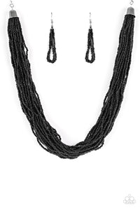 Paparazzi Necklace - The Show Must CONGO On! - Black
