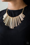 Paparazzi Necklace - Welcome To The Pack - Gold LOP