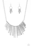 Paparazzi Necklace - Welcome To The Pack - Silver