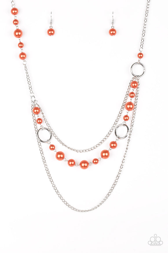 Paparazzi Necklace - Party Dress Princess - Orange