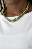 Paparazzi Necklace - Put On Your Party Dress - Green Choker
