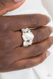 Paparazzi Ring - Modern Moonwalk - White
