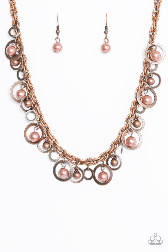 Paparazzi Necklace - Shipwreck Style - Copper