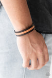 Paparazzi Urban Bracelet - Plain View - Brown