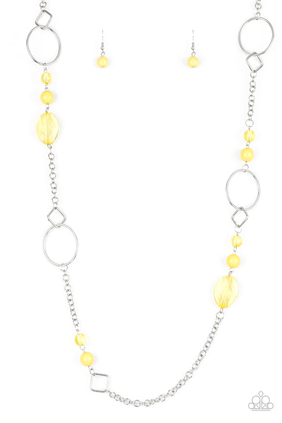 Paparazzi Necklace - Very Visionary - Yellow