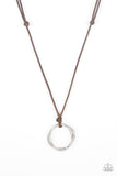 Paparazzi Urban Necklace - Go To Your ROAM! - Brown