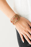 Paparazzi Urban Bracelet - Colorfully Coachella - Red