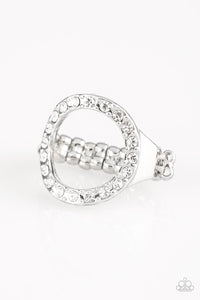 Paparazzi Ring - One-GLAM Band - White