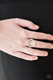 Paparazzi Ring - One-GLAM Band - White