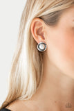 Paparazzi Earring - Out Of The Galaxy - Silver Clip-On