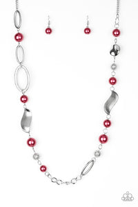 Paparazzi Necklace - All About Me - Red