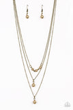 Paparazzi Necklace - High Heels and Hustle - Brass