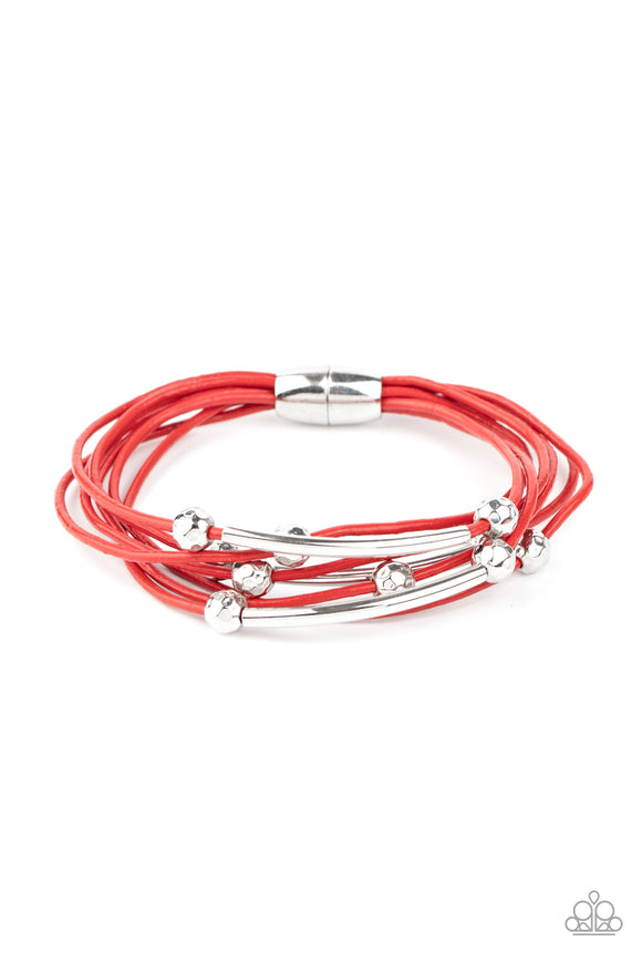 Paparazzi Bracelet - Magnetically Modern - Red