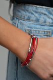 Paparazzi Bracelet - Magnetically Modern - Red