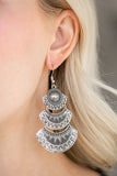 Paparazzi Earring - Impressively Empress - Silver