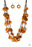 Paparazzi Necklace - Wonderfully Walla Walla - Orange