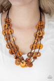 Paparazzi Necklace - Wonderfully Walla Walla - Orange