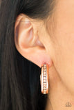 Paparazzi Earring - 5th Avenue Fashionista - Copper Hoop
