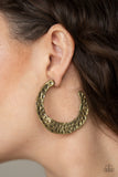 Paparazzi Earring - The HOOP Up - Brass