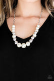 Paparazzi Necklace - Take Note - White