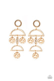 Paparazzi Earring - Inca Eclipse - Gold