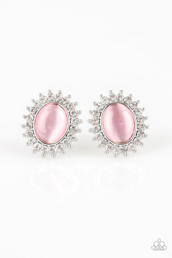 Paparazzi Earring - Hey There, Gorgeous - Pink Post
