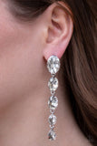 Paparazzi Earring - Red Carpet Radiance - White