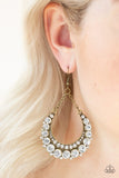 Paparazzi Earring - Once In A SHOWTIME - Brass LOP