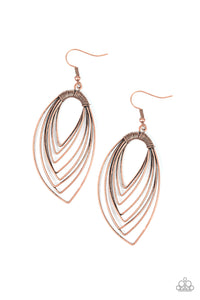 Paparazzi Earring - Walkabout Ware - Copper