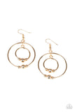 Paparazzi Earring - Center Of Attraction - Gold